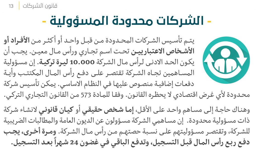 القانون التجاري وقانون الشركات التركي