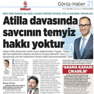 Av. Kortan Toygar Milliyet Gazetesi